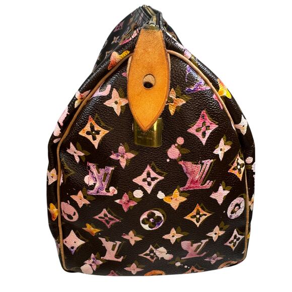 Louis Vuitton Watercolor Speedy 35 bag vintage Aquarelle brown monogram LV - Picture 10 of 16